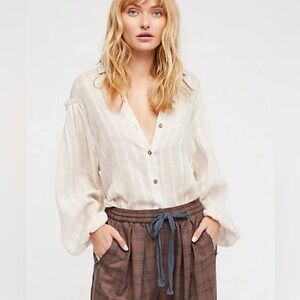 Free People Headed to the Highlands button down